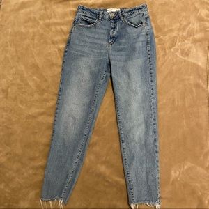 Garage Light Wash High Waisted Mom Jeans